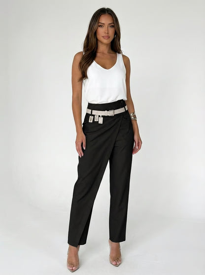 מכנסיים בעיצוב אריאנה סטייל - חגורה במתנה